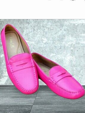 FLAG LTD Napa Glove Leather Penny Loafer Driving Moccasins